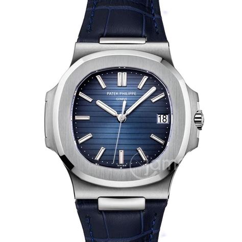 patek philippe crocodile strap|patek philippe nautilus blue strap.